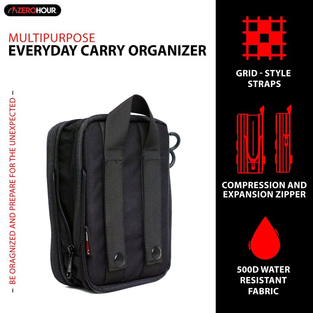 Black EDC Pouch Organizer