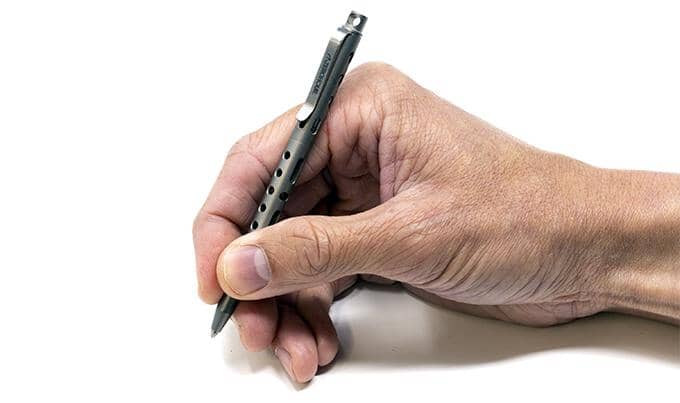 SANDBLASTED TITANIUM - APEX MINI KEYCHAIN PEN