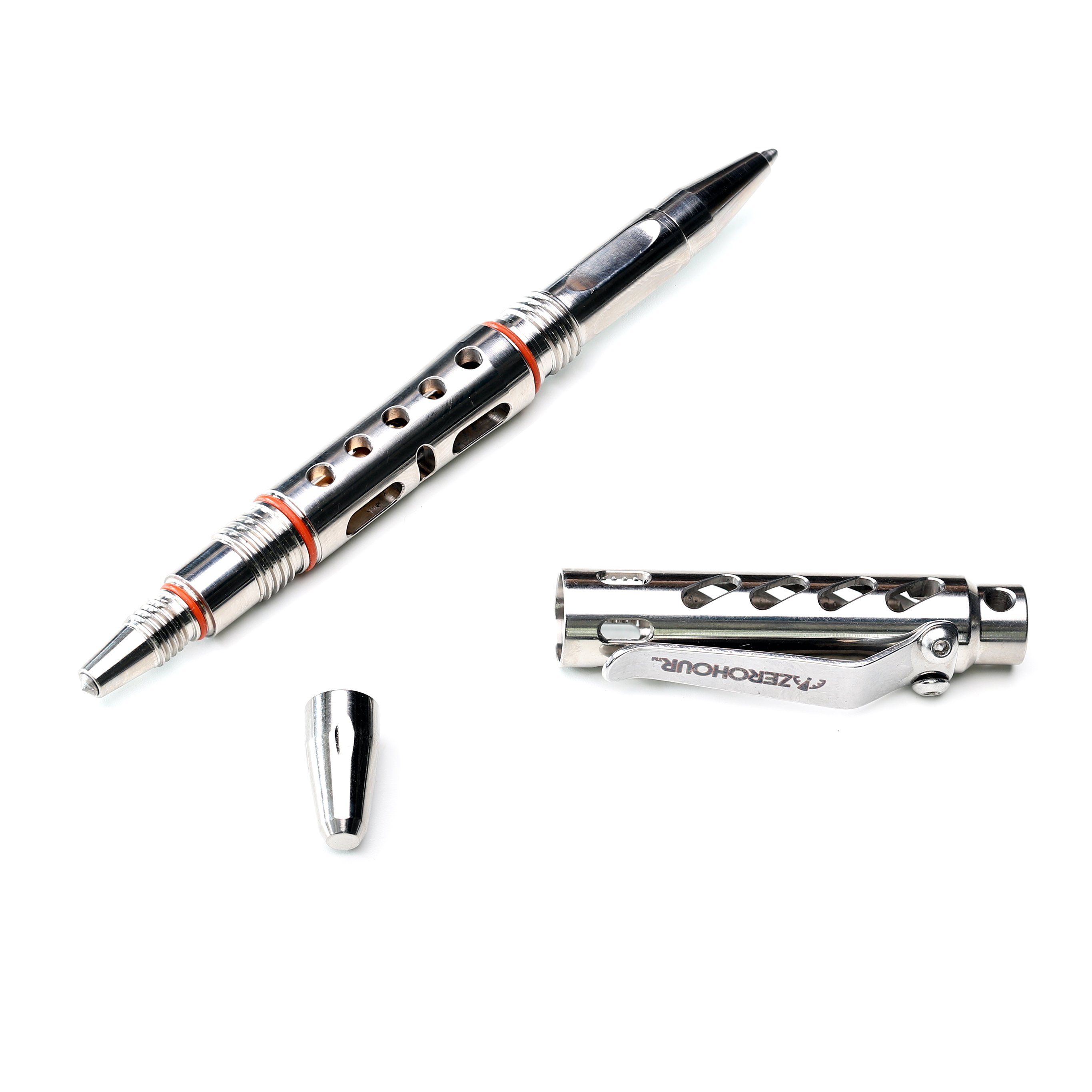 POLISHED TITANIUM -  APEX TACTICAL PEN