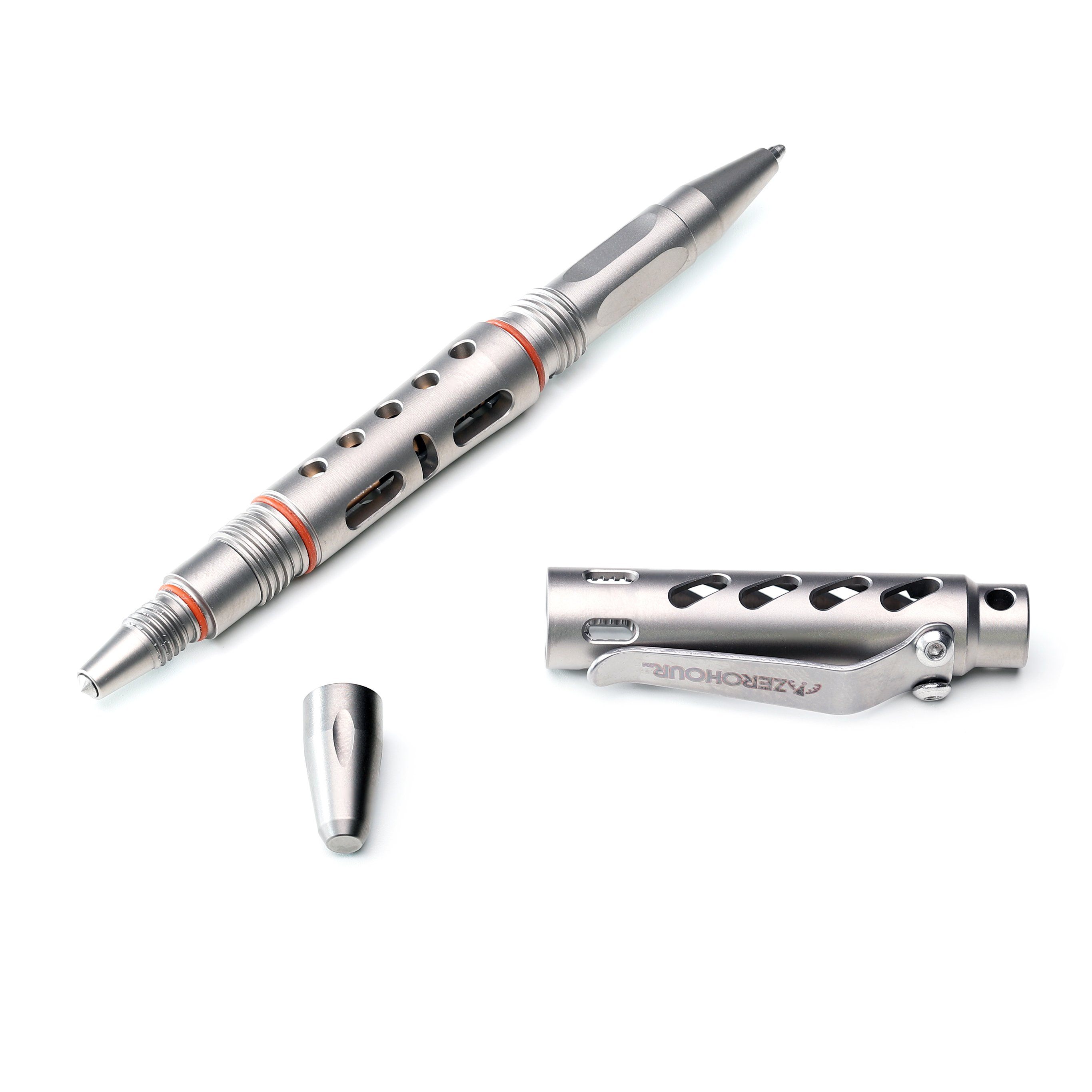 SANDBLASTED TITANIUM -  APEX TACTICAL PENS