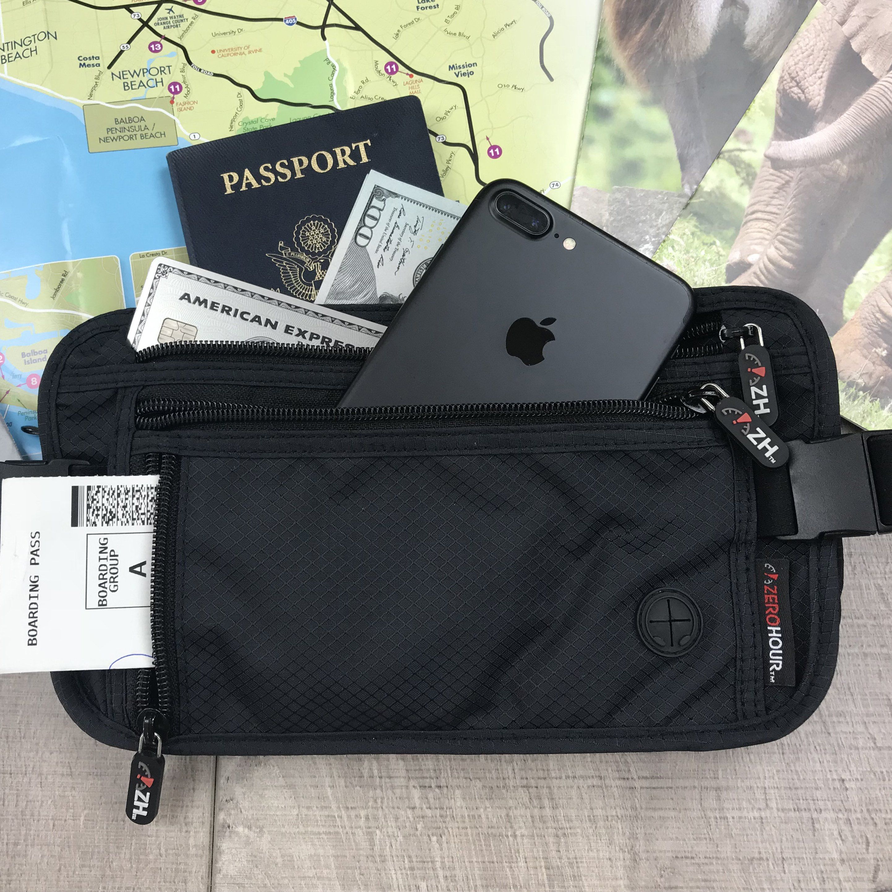 ZIP: The Ultimate Travel Waist Pack and RFID Money Belt