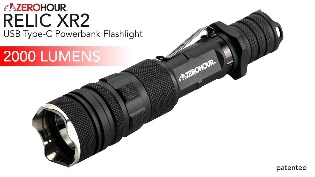 ZeroHour Relic XR2 2000 Lumens Flashlight Set