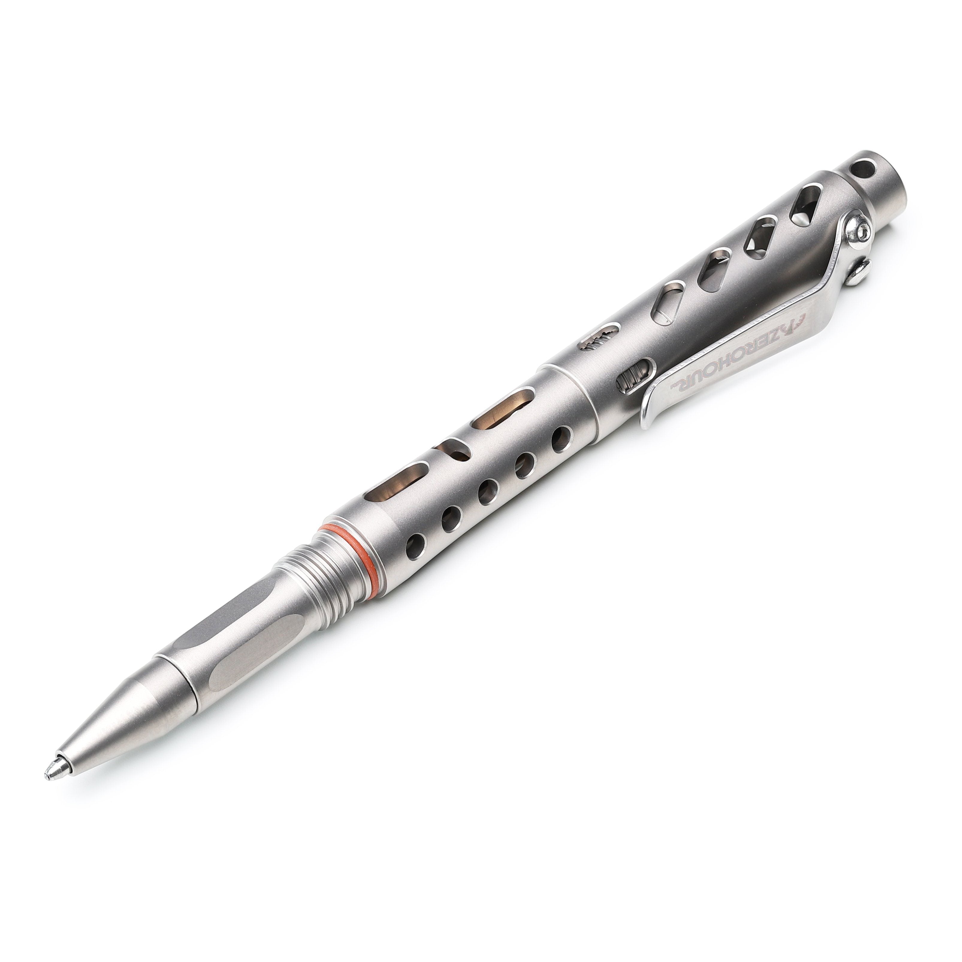 SANDBLASTED TITANIUM -  APEX TACTICAL PENS